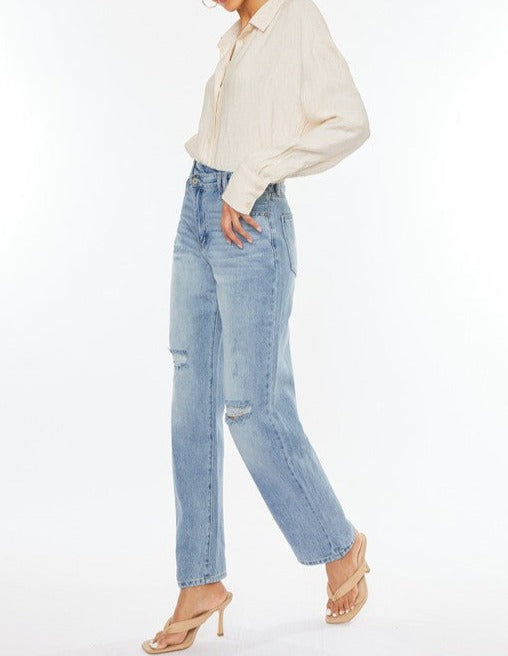 KanCan 90's Wide Leg Straight Jeans