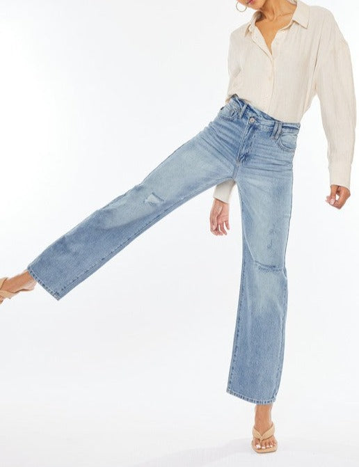 KanCan 90's Wide Leg Straight Jeans