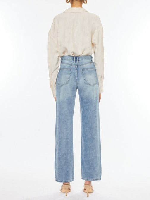 KanCan 90's Wide Leg Straight Jeans