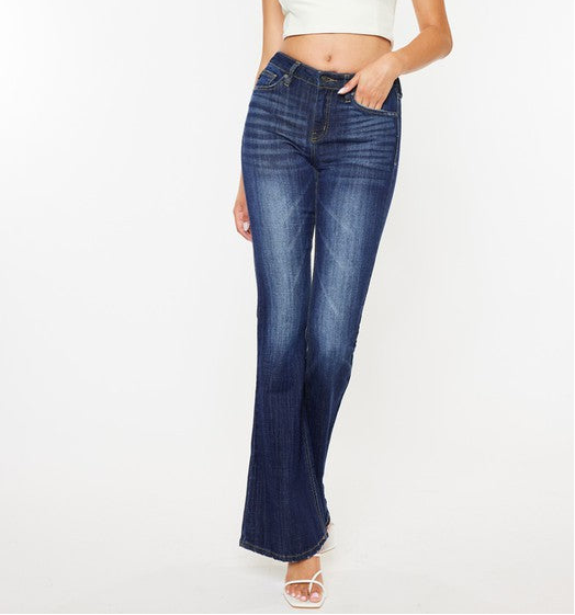 Mid Rise Flare Jeans