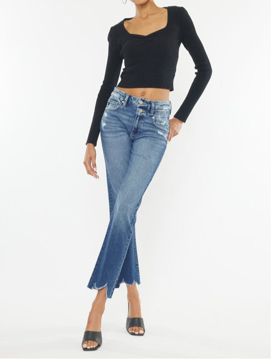 High Rise Slim Straight