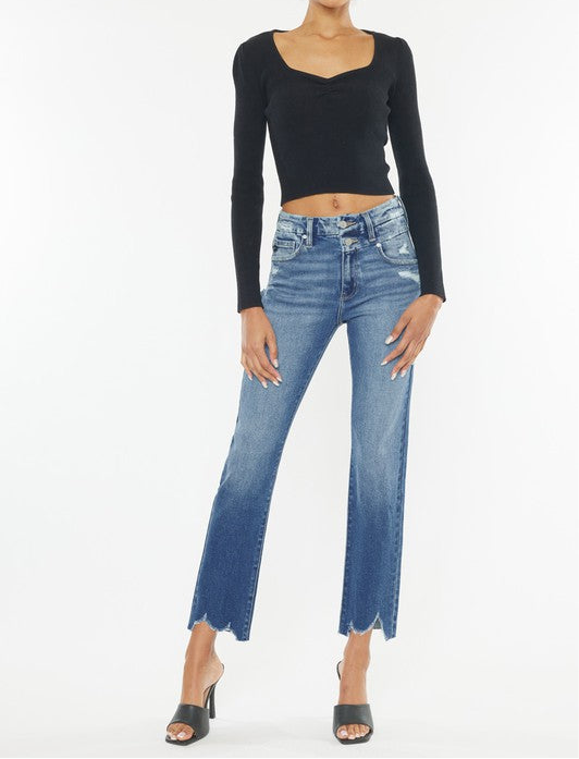 High Rise Slim Straight