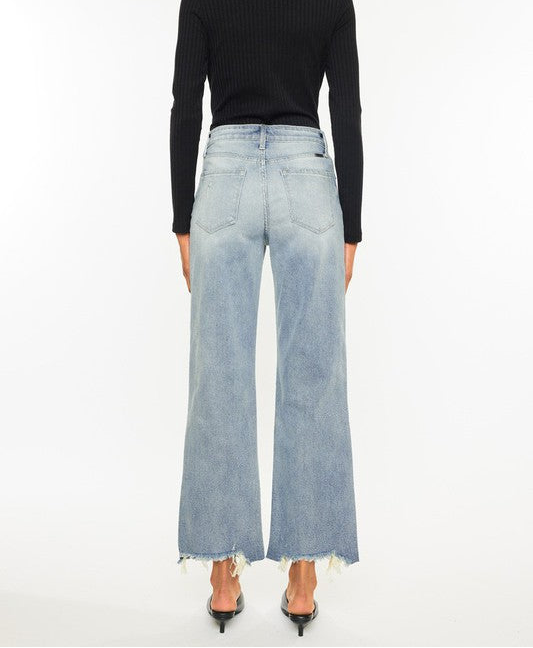 High Rise Slim Wide Leg