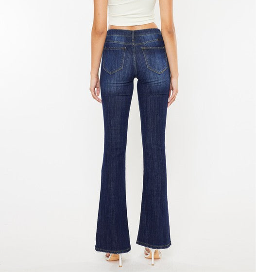 Mid Rise Flare Jeans