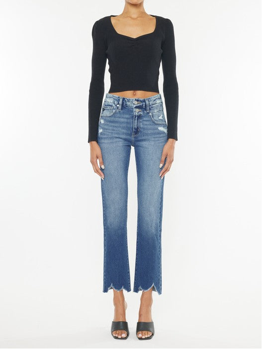 High Rise Slim Straight