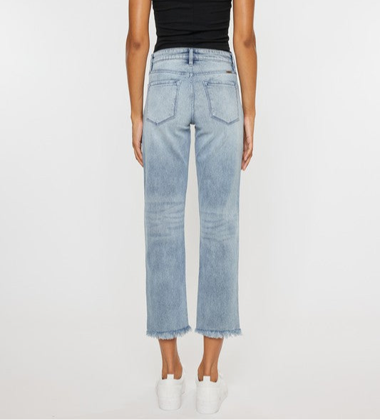 High Rise Straight Fit Jeans