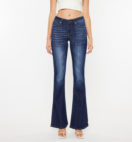 Mid Rise Flare Jeans