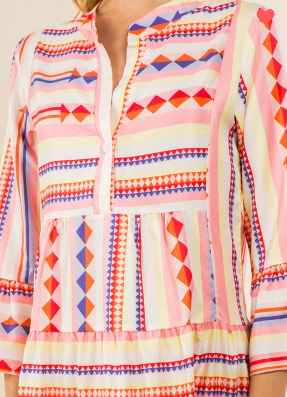 Colorful Geometric Dress/Coverup