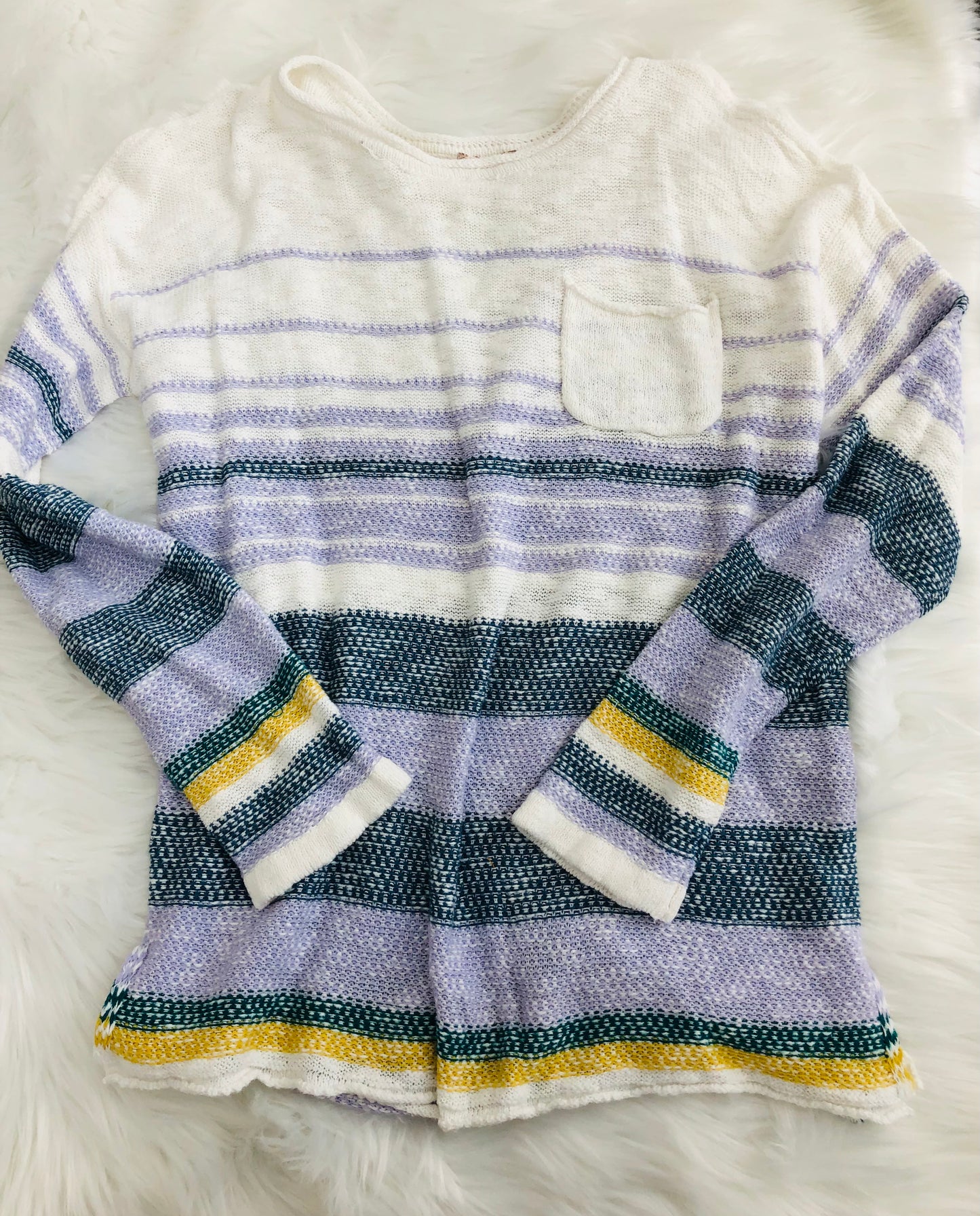 Lavender & Navy Sweater