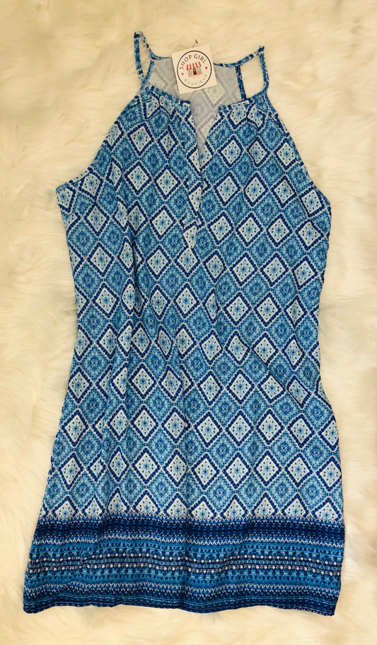 Blue Medallion Dress